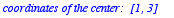 `name of the object:  c\nform of the object:  circl...