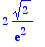 2*2^(1/2)/exp(2)