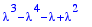 lambda^3-lambda^4-lambda+lambda^2