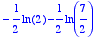 -1/2*ln(2)-1/2*ln(7/2)