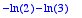 -ln(2)-ln(3)